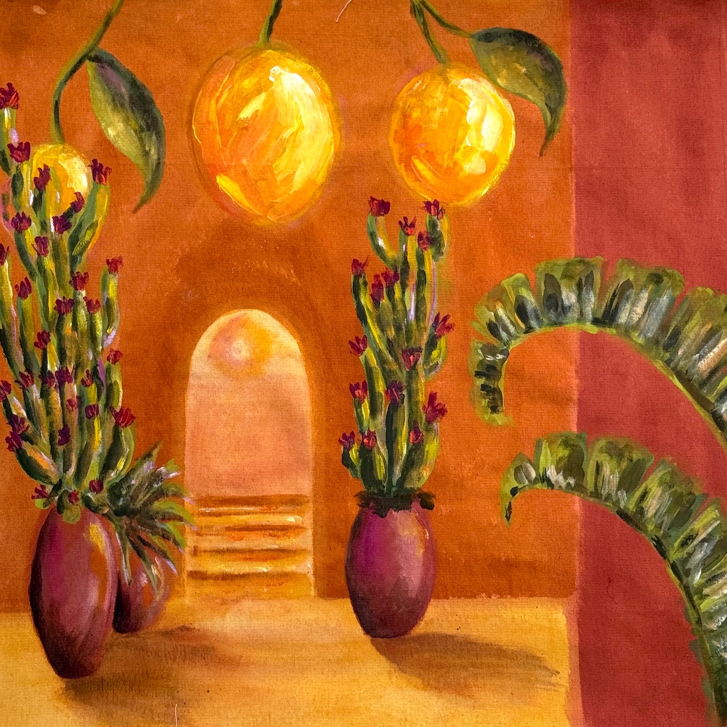 The Sun, seen by a house