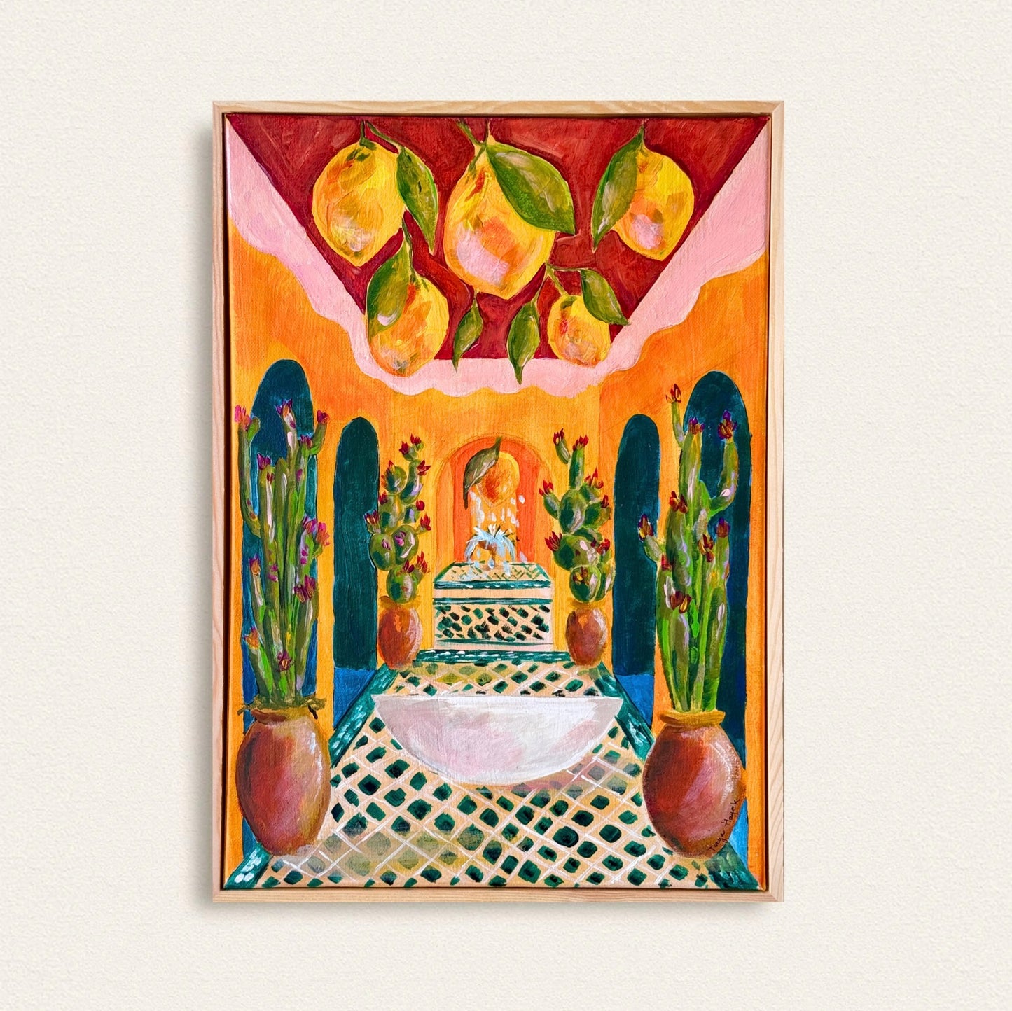 la casa del sol painting acrylic