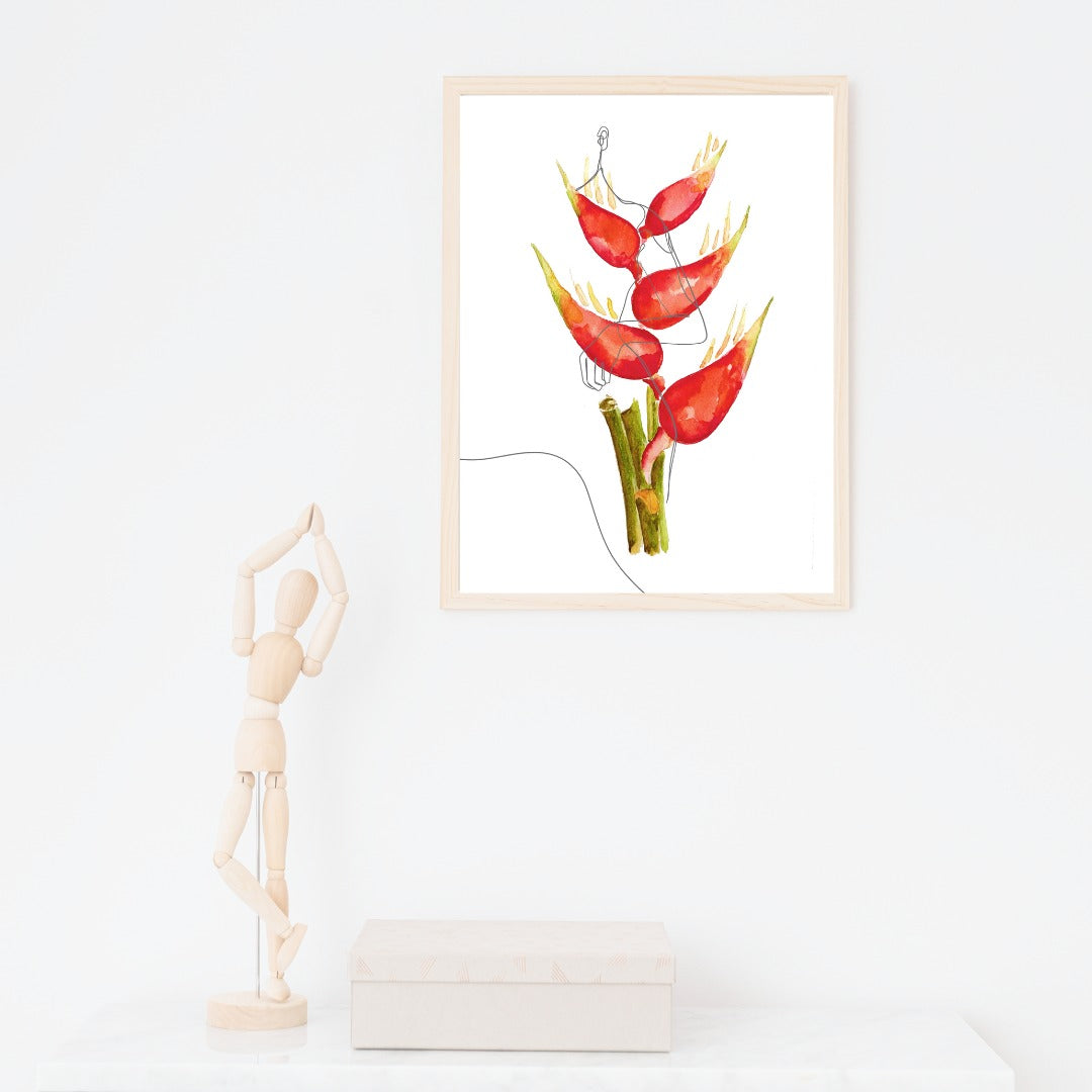 palm illustration, palm watercolor, floral watercolor, botanic watercolor, tropical watercolor, flower watercolor, sunflower watercolor, bird of paraside watercolor, heliconia watercolor