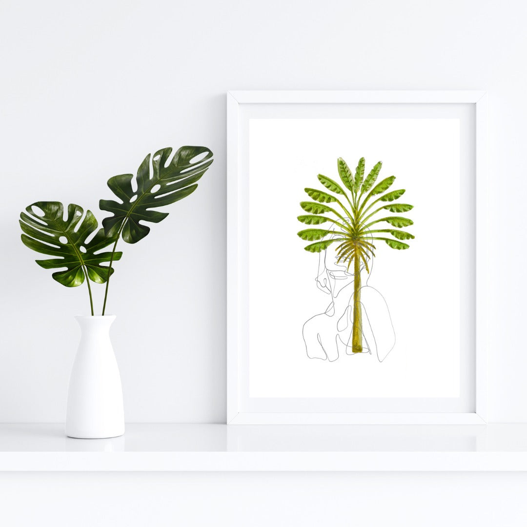 palm illustration, palm watercolor, floral watercolor, botanic watercolor, tropical watercolor, flower watercolor