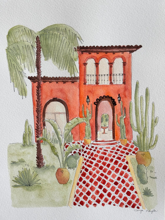 Welcome to my House Watercolor - original