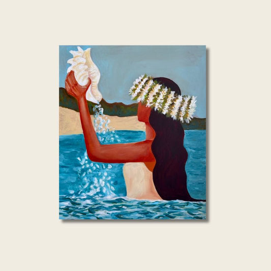 Life in Mo'orea | Original Tropical Seascape Painting on Canvas