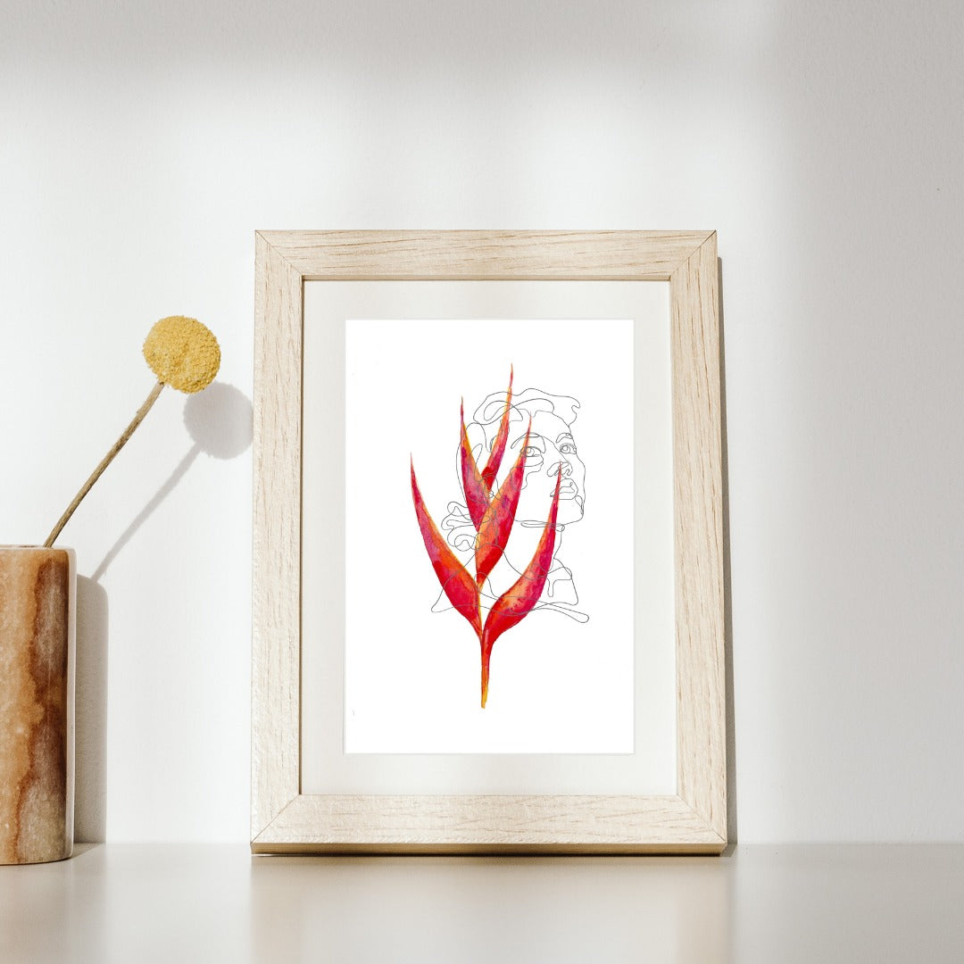 palm illustration, palm watercolor, floral watercolor, botanic watercolor, tropical watercolor, flower watercolor, sunflower watercolor, bird of paraside watercolor, heliconia watercolor