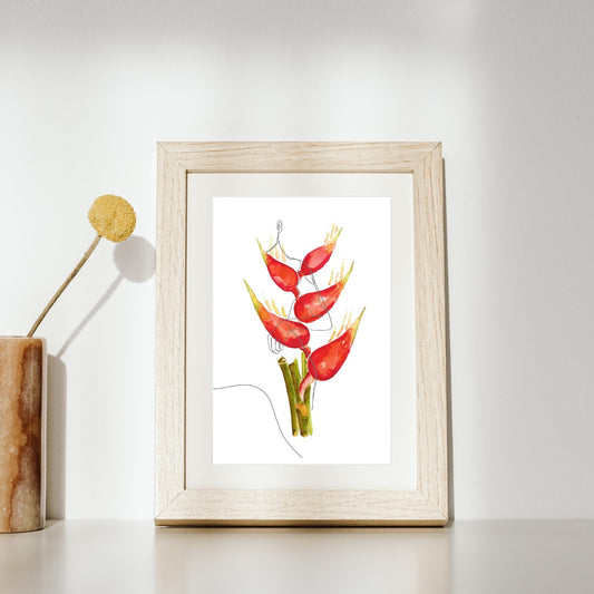 palm illustration, palm watercolor, floral watercolor, botanic watercolor, tropical watercolor, flower watercolor, sunflower watercolor, bird of paraside watercolor, heliconia watercolor