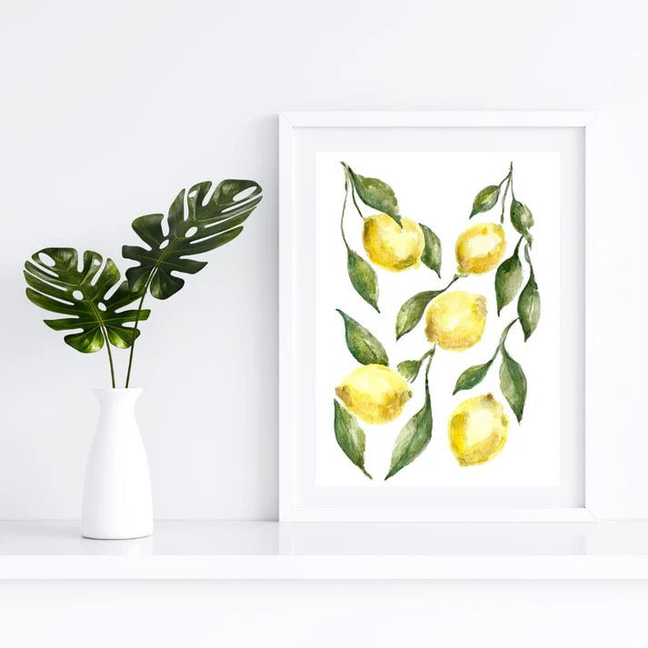 Lemons Watercolor - Tanya Hayek