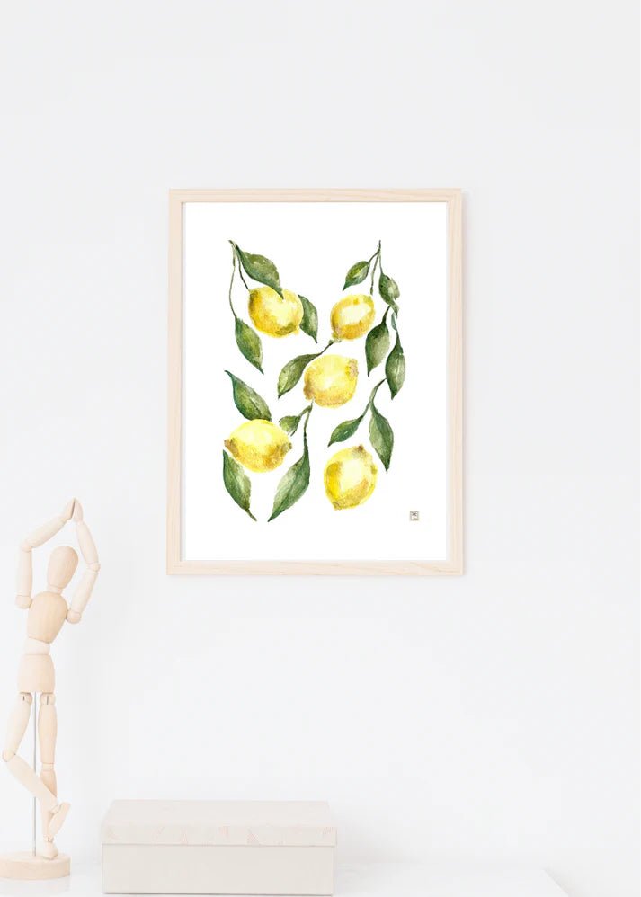 Lemons Watercolor - Tanya Hayek